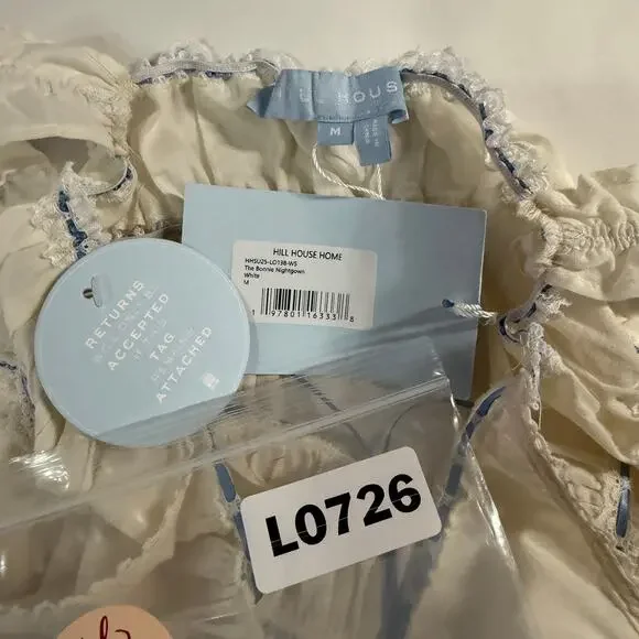 Hill House Home M The Bonnie Nightgown NEW Off White Delicate Ruffle Trim - Picture 3 of 8